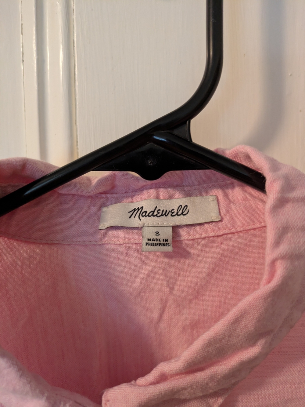 Madewell Pink Button-Up Shirt